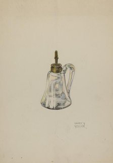 Glass Camphene Lamp, c. 1937. Creator: Harry Grossen.