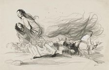 "They Are Burning Everything - They must be about to Retreat", c. 1919. Creator: Jean Louis Forain (French, 1852-1931).