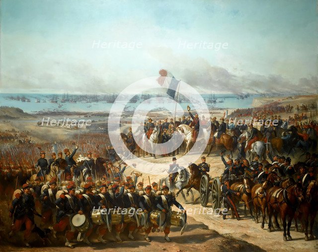 Disembarkation of the French Army at Eupatoria, 14 September 1854. Artist: Barrias, Félix-Joseph (1822-1907)