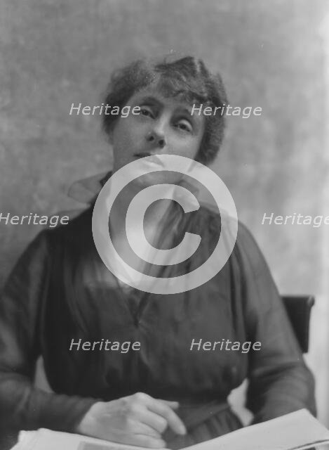 Rathbone, Joel, Mrs., portrait photograph, 1916. Creator: Arnold Genthe.