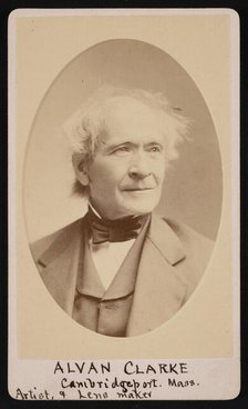 Portrait of Alvan Clark (1804-1887), Before 1887. Creator: Metcalf & Welldon.