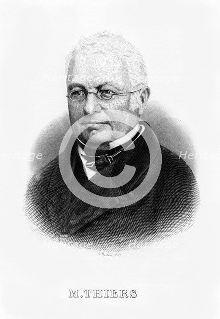 Louis Adolphe Thiers, French statesman and historian, 19th century. Artist: E Boulton