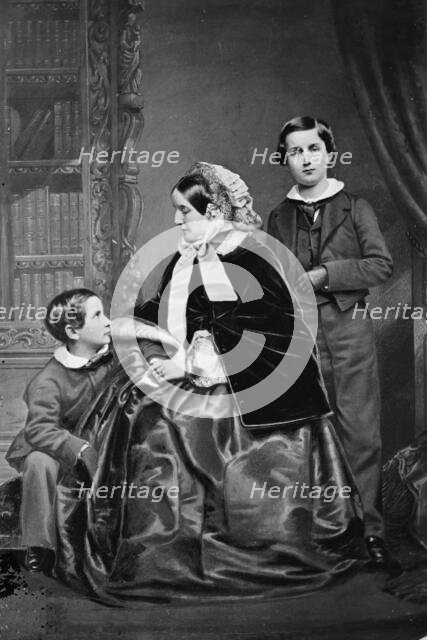 Lady Napier and her sons, between 1855 and 1865. Creator: Unknown.