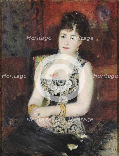 Portrait de le comtesse Mélanie de Pourtalès, née Mélanie Renouard de Bussière (1836-1914), 1877. Creator: Renoir, Pierre Auguste (1841-1919).