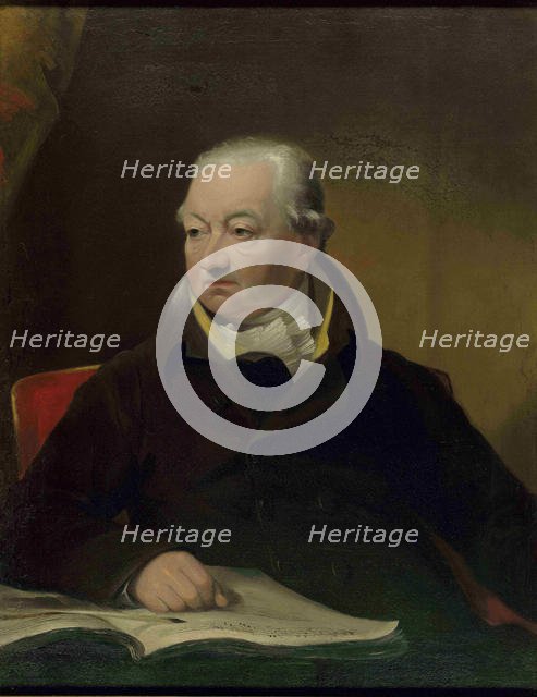 Portrait of the violinist and composer Johann Peter Salomon (1745-1815), c. 1815. Creator: Lonsdale, James (1777-1839).