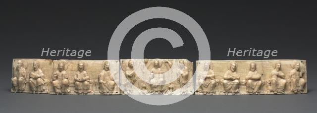 Plaque from a Portable Altar: Christ and the Apostles, 1050-1100. Creator: Unknown.