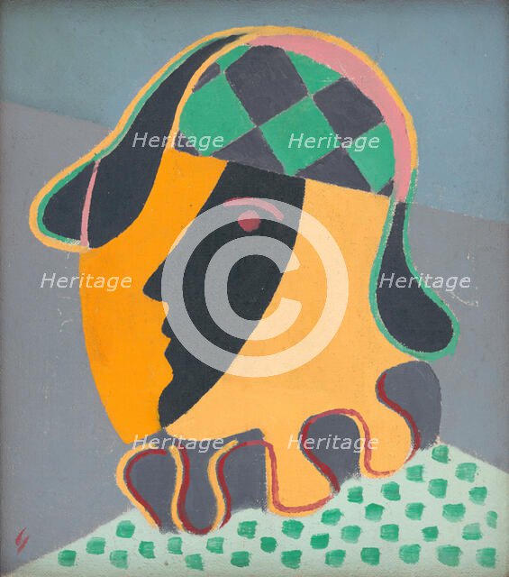 Pierot's Head, 1932. Creator: Mikulas Galanda.