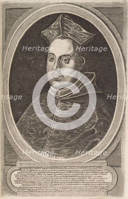 Cardinal Jerzy Radziwill (1556-1600). From: Icones Familiae Ducalis Radivilianae, 1758.