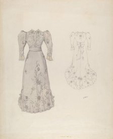 Dress, c. 1937. Creator: Arelia Arbo.
