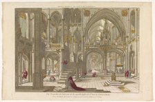 View of the interior of the church of Saint John Lateran in Rome, 1735-1805. Creator: Unknown.