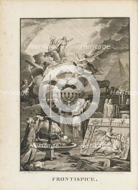 Frontispiece to Freemasonry by Alexandre Lenoir.