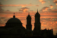 Sunset, Hagia Triada (1880), Istanbul, Turkey, 2013. Creator: LTL.