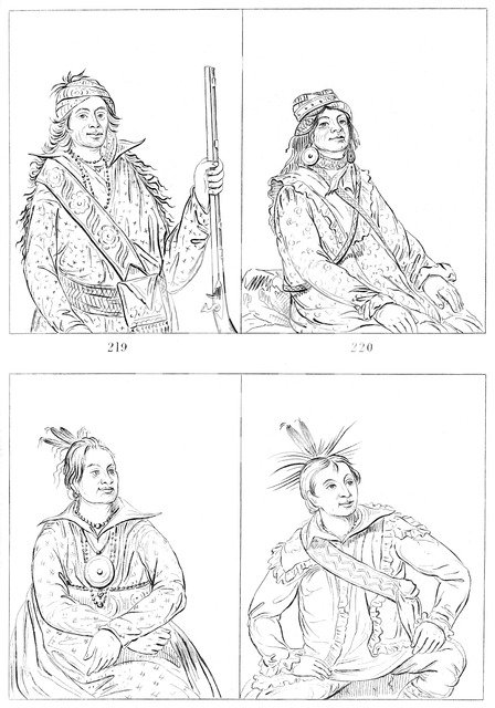 Creeks and Choctaws, 1841.Artist: Myers and Co