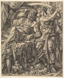 Judith Slaying Holofernes, from The Story of Judith and Holofernes. Creator: Dirck Volkertsen Coornhert.