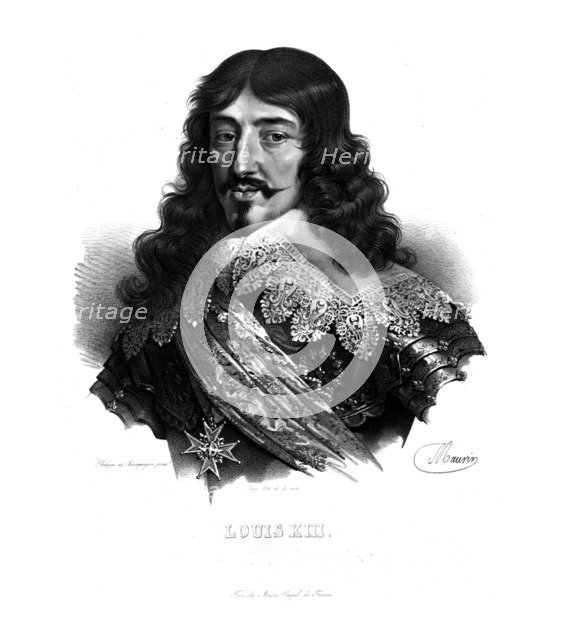 King Louis XIII of France, (c1820s). Artist: Maurin.