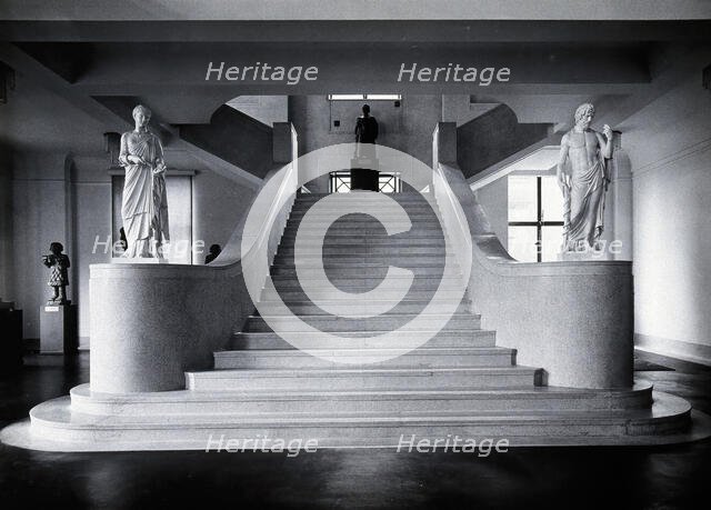 The Wellcome Research Institution's building, Euston Road, London: the stairs..., c1930s. Creator: Unknown.