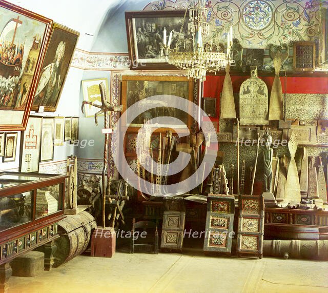 Museum. Iona's room, Rostov Velikii, 1911. Creator: Sergey Mikhaylovich Prokudin-Gorsky.