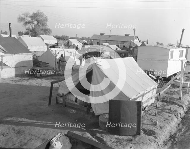 Section of Kern migrant camp, California, 1936. Creator: Dorothea Lange.
