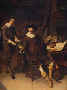 'Constantijn Huygens and his Clerk', 1627, (c1915). Artist: Thomas de Keyser.