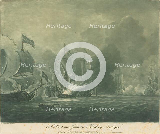 Shipping Scene from the Collection of John Hadley, 1720s. Creator: Elisha Kirkall.