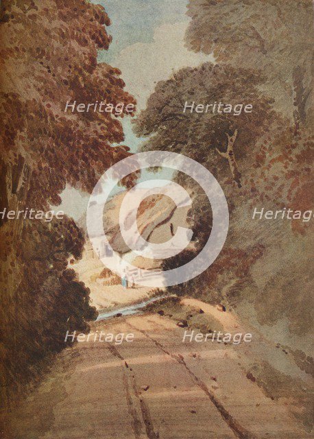 'Lane and Cottages', c1800. Artist: Thomas Girtin.
