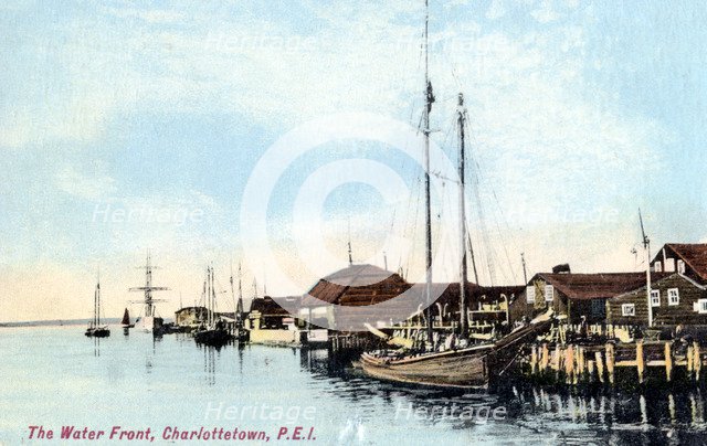 The waterfront, Charlottetown, Prince Edward Island, Canada, c1900s. Artist: Unknown