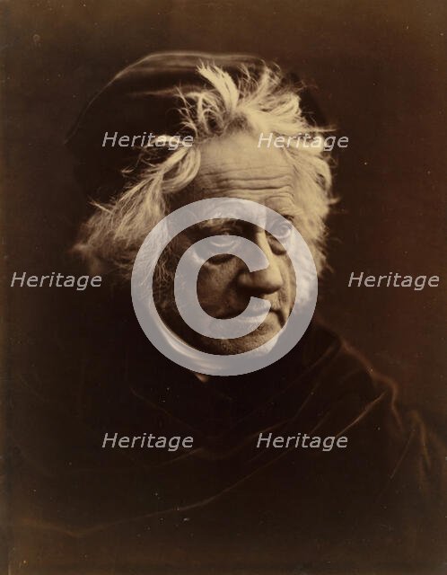 Sir John Herschel, April 1867. Creator: Julia Margaret Cameron.