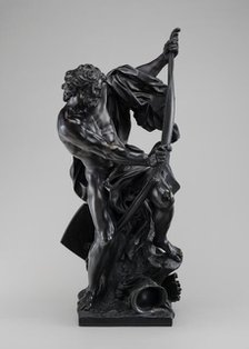 Soldier Drawing His Bow, model 1715, cast mid 19th century. Creator: Jacques Bousseau.