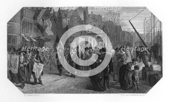 Rederijkers, Rotterdam, Netherlands, 1642 (c1870). Artist: CL van Kesteren