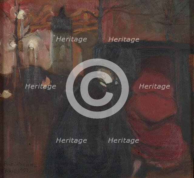 Nocturne, Paris, 1903. Creator: Antti Faven.