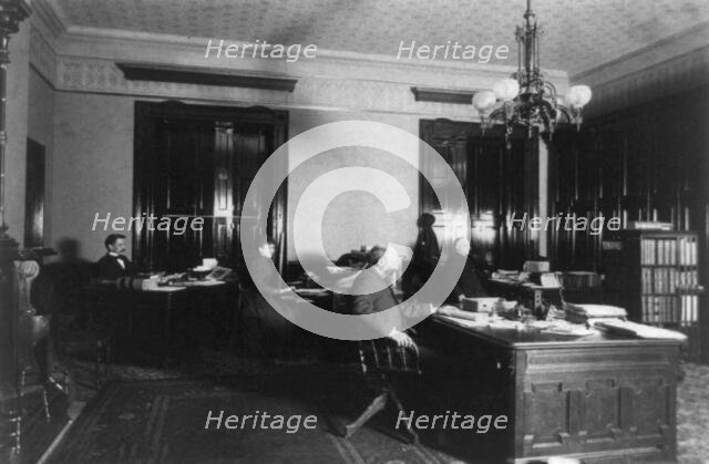 White House employees, between 1889 and 1906. Creator: Frances Benjamin Johnston.