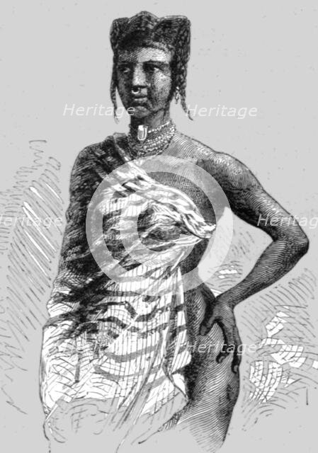 'A Mahe Woman of Ampasim; An Excursion in Dahomey', 1871. Creator: J. Alfred Skertchly.