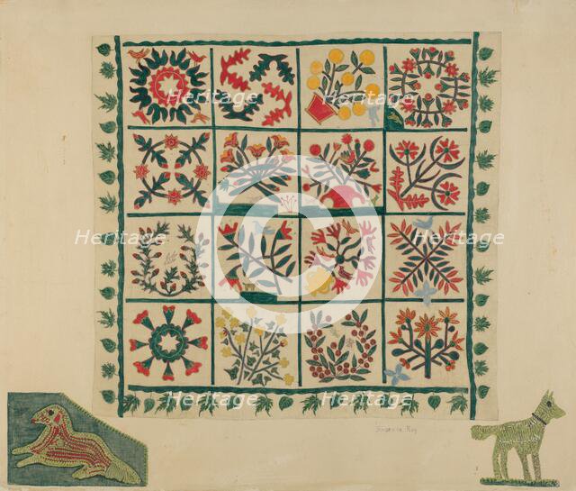 Quilt Top, 1935/1942. Creator: Suzanne Roy.