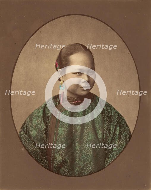 Fille de Shanghai, 1870s. Creator: Baron Raimund von Stillfried.