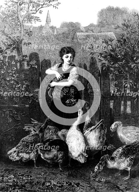 "One at a Time," by E. Knaus, 1873. Creator: William Biscombe Gardner.