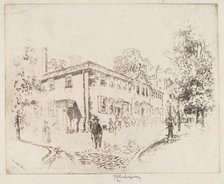 Fourth Street, Meeting House, Philadelphia, 1920. Creator: Joseph Pennell.