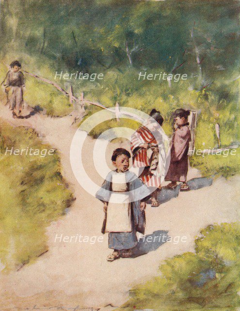 'A Sunny Stroll', c1887, (1901). Artist: Mortimer L Menpes.