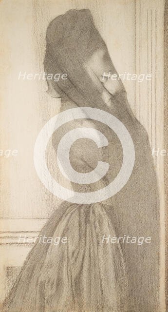 The Veil, c. 1887. Creator: Fernand Khnopff.