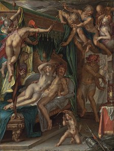 Mars and Venus Surprised by Vulcan. Artist: Wtewael, Joachim (1566-1638)