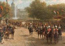 The Frederiksplein, Amsterdam, during the Entry of Queen Wilhelmina, 5 September 1898, 1898-1900. Creator: Otto Eerelman.