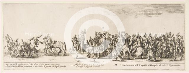 Part of the Entrance of the Polish Legation (L and M), 1633. Creator: Stefano della Bella.