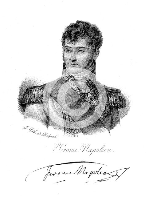 Jerome Bonaparte, brother of Napoleon, c1820. Artist: Delpech