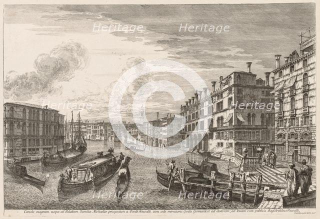 Views of Venice: Grand Canal, 1741. Creator: Michele Marieschi (Italian, 1710-1743).