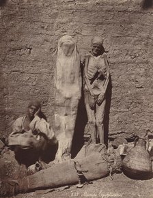 Momies Egyptiennes (Egyptian Mummies), c. 1870. Creator: Felix Bonfils.