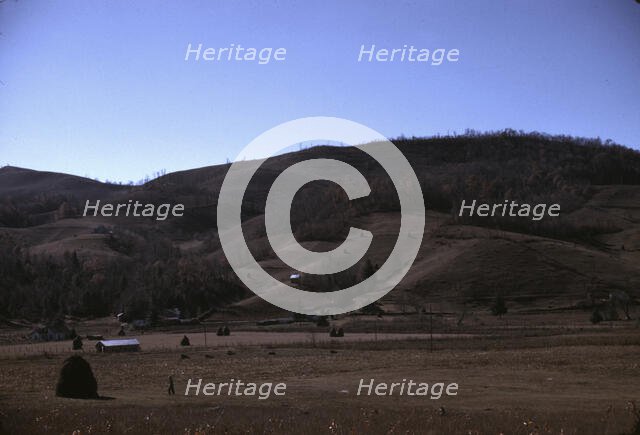 Mountain farm along the Skyline Drive, Virginia, ca. 1940. Creator: Jack Delano.