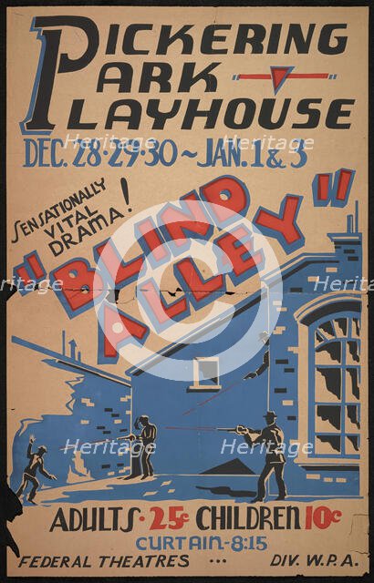 Blind Alley, San Bernardino, 1936. Creator: Unknown.