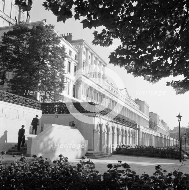 General view from the south-west along Carlton House Terrace, Westminster, London, early 1960s. Creator: John Gay.