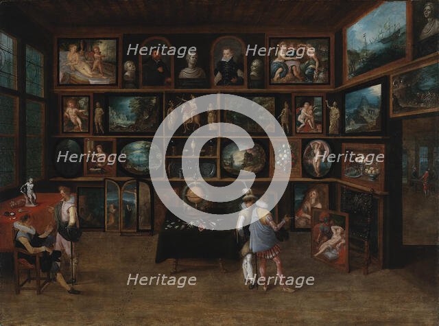 Connoisseurs at a gallery, c1598-1623. Creator: Hieronymus Francken II.