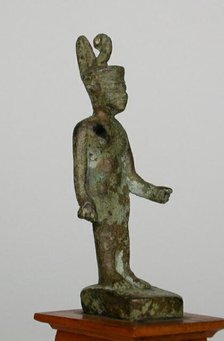 Statuette of the Goddess Neith, Egypt, Third Intermediate Period, Dynasty 21-25 (abt 1069-664 BCE). Creator: Unknown.