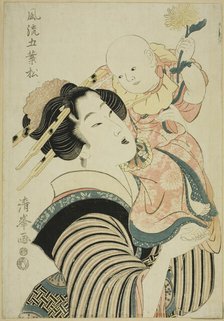 Chrysanthemum Festival, from the series "Elegant Five-needled Pine (Furyu goyo matsu)", early 19th c Creator: Torii Kiyomitsu II.